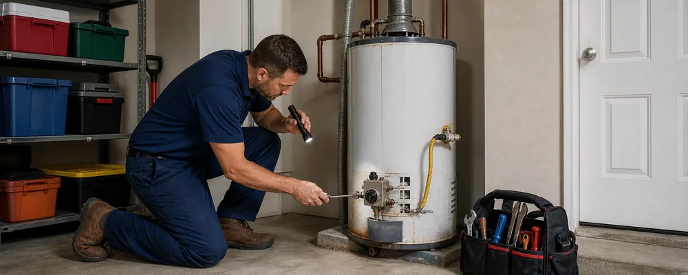 Before service for Gas Tank Water Heater Before service for Gas Tank Water Heater