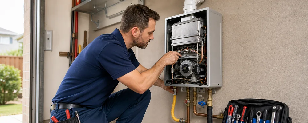Before service for Gas Tankless Water Heater Before service for Gas Tankless Water Heater